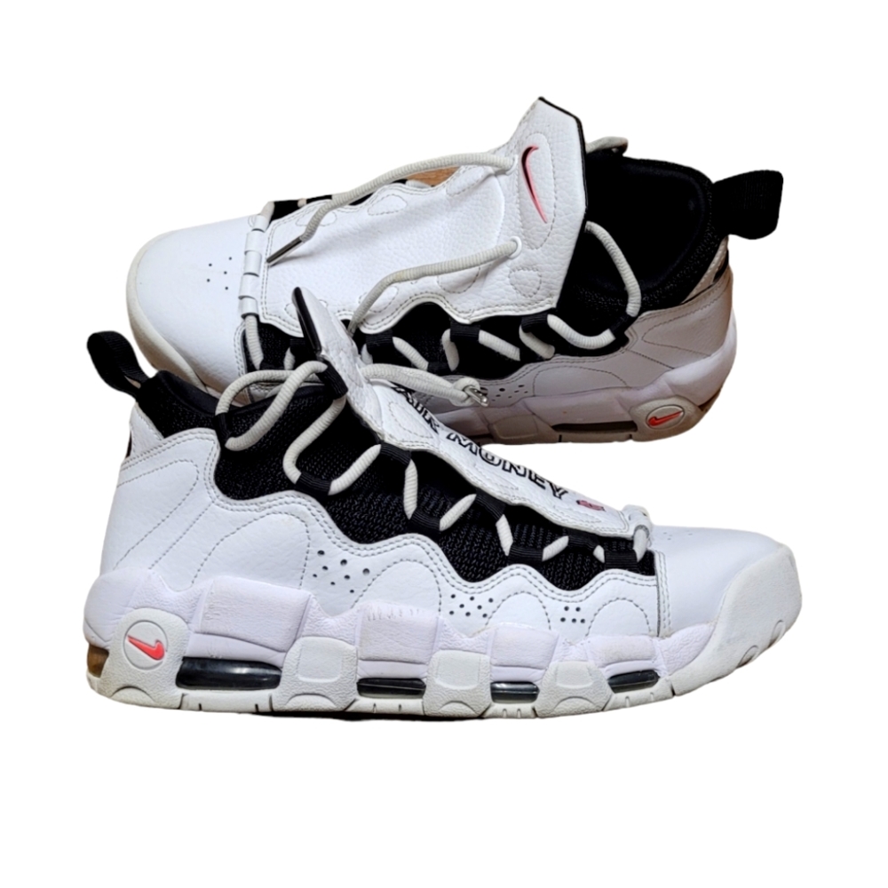 Nike Air More Money Piggy Bank White Black Coral 2017 Sz 8